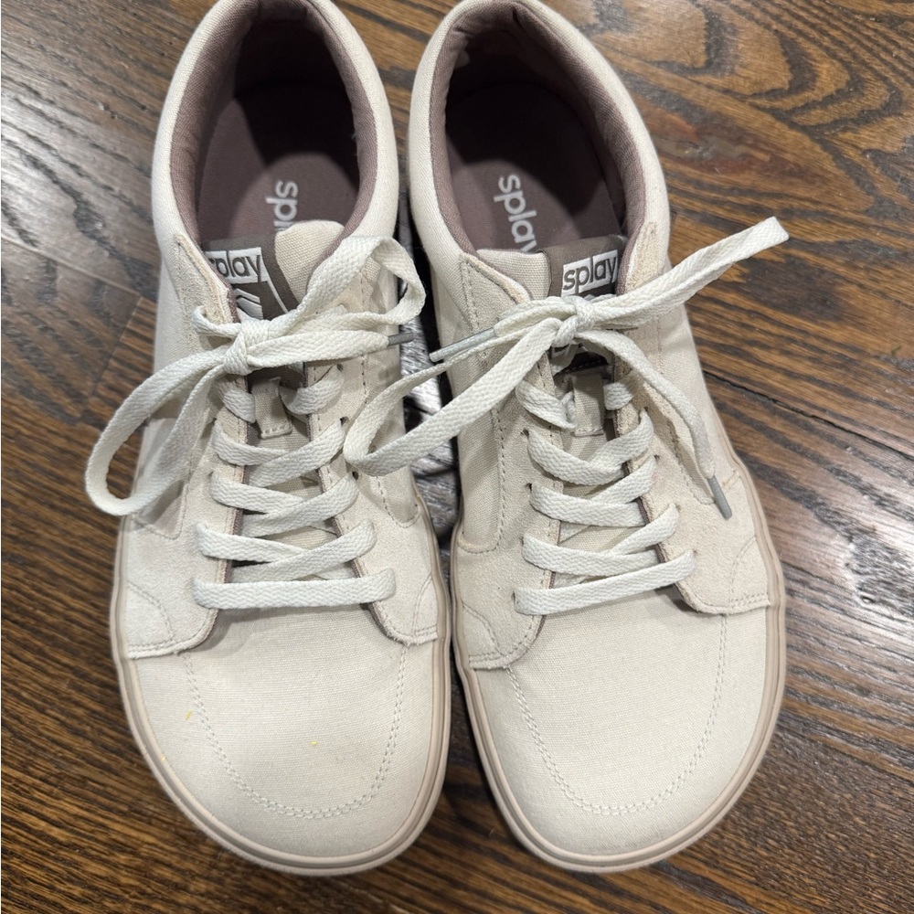 Splay Cream Canvas Sneakers